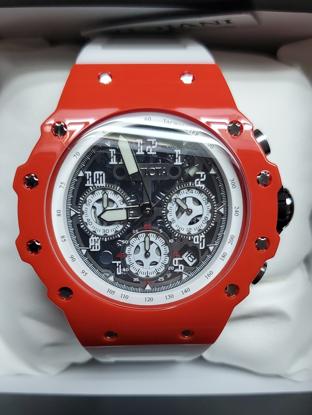 Invicta Red and White Sport Chronograph Watch